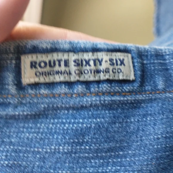 Vintage Route 66 100% Cotton Denim Shirt - Picture 6 of 8